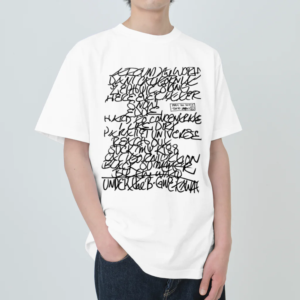 TRIANGLESのRHCP SETLIST ヘビーウェイトTシャツ