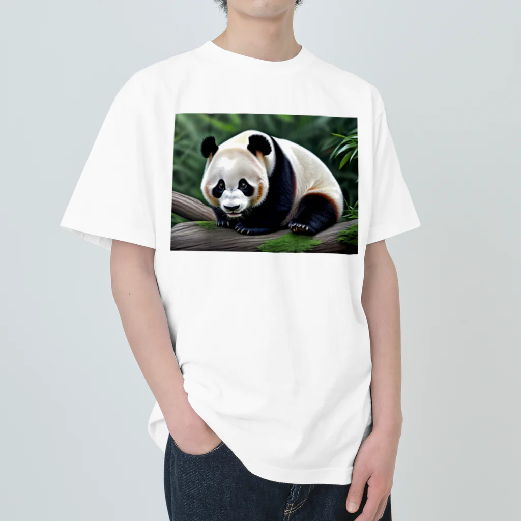 ジャパネットケフィアの竹の達人パンダ Heavyweight T-Shirt
