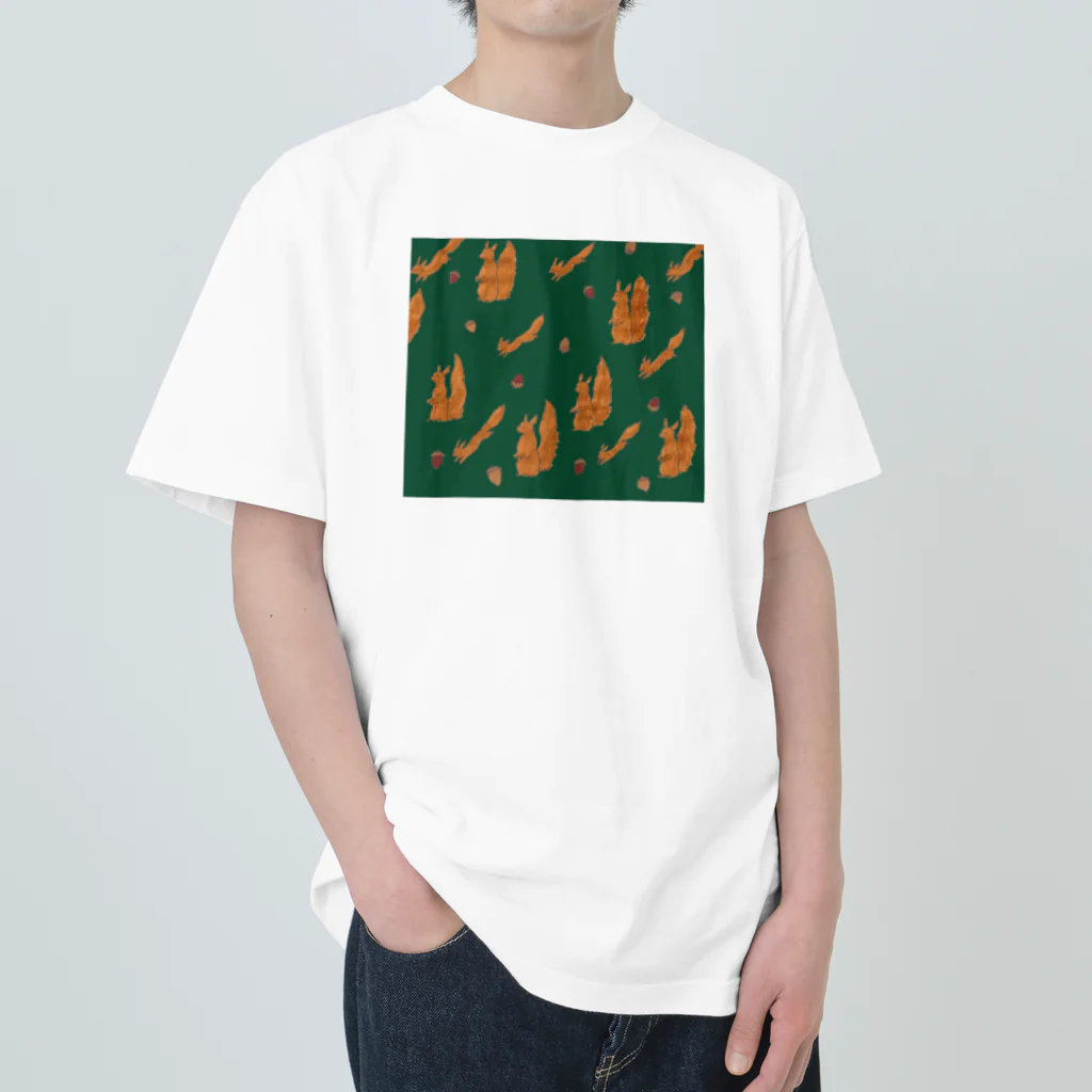 maru-marumochiの動物柄２ Heavyweight T-Shirt