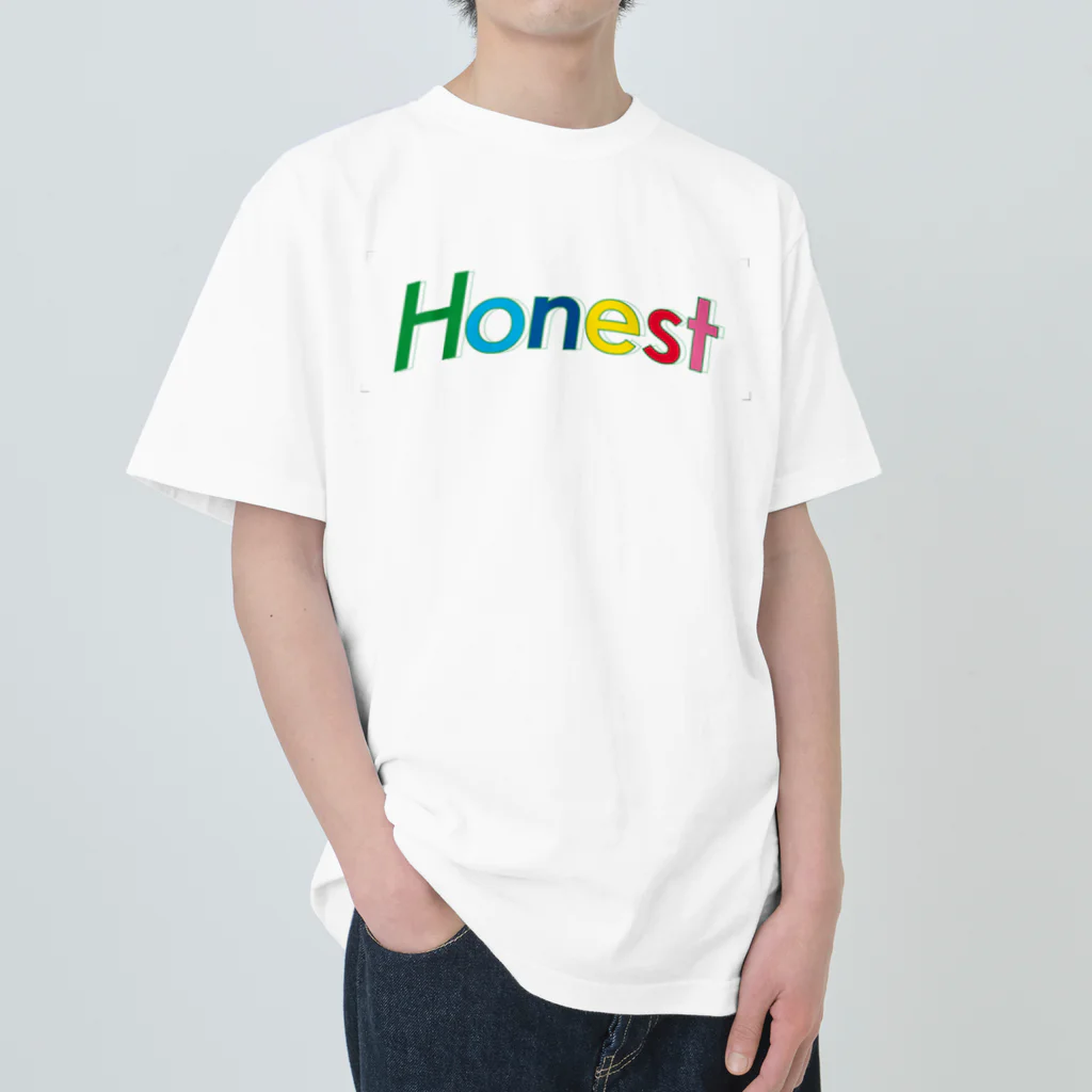 Honest のアーチロゴ ヘビーウェイトTシャツ