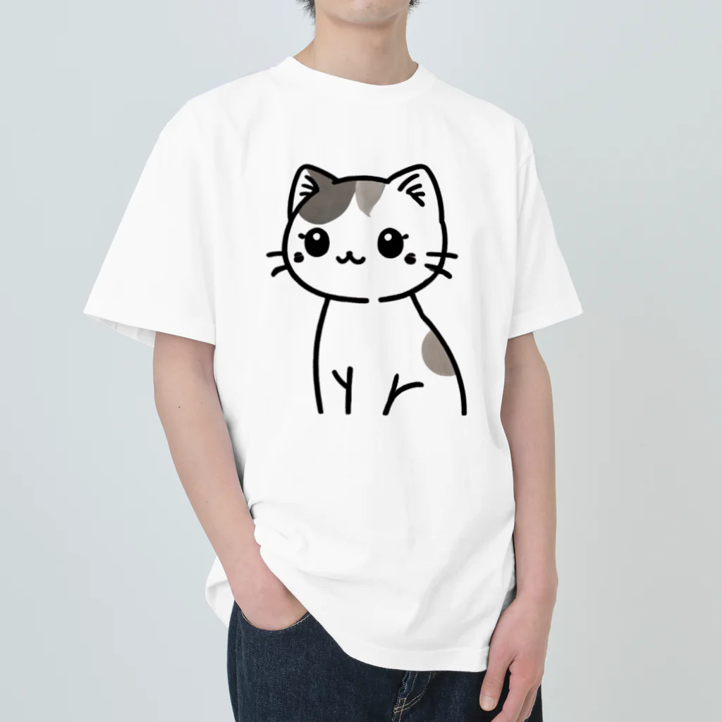 チェリモヤのみけねこ ヘビーウェイトTシャツ