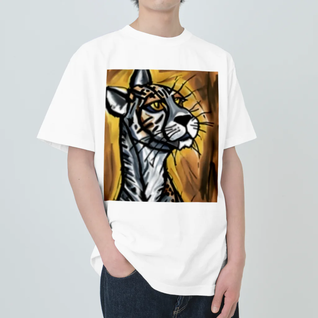 Ppit8の野生の猫 Heavyweight T-Shirt