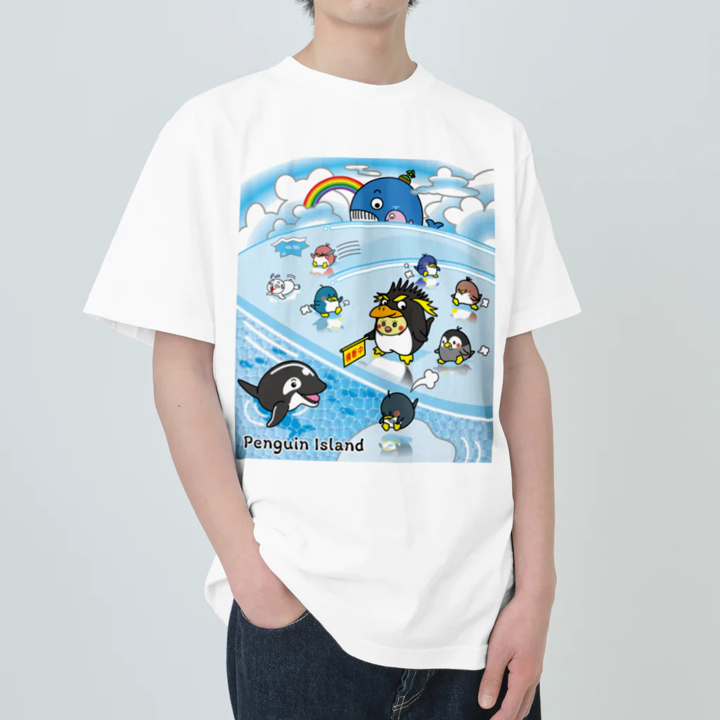 かいほう屋のPenguin Island / ペンギンアイランド ヘビーウェイトTシャツ