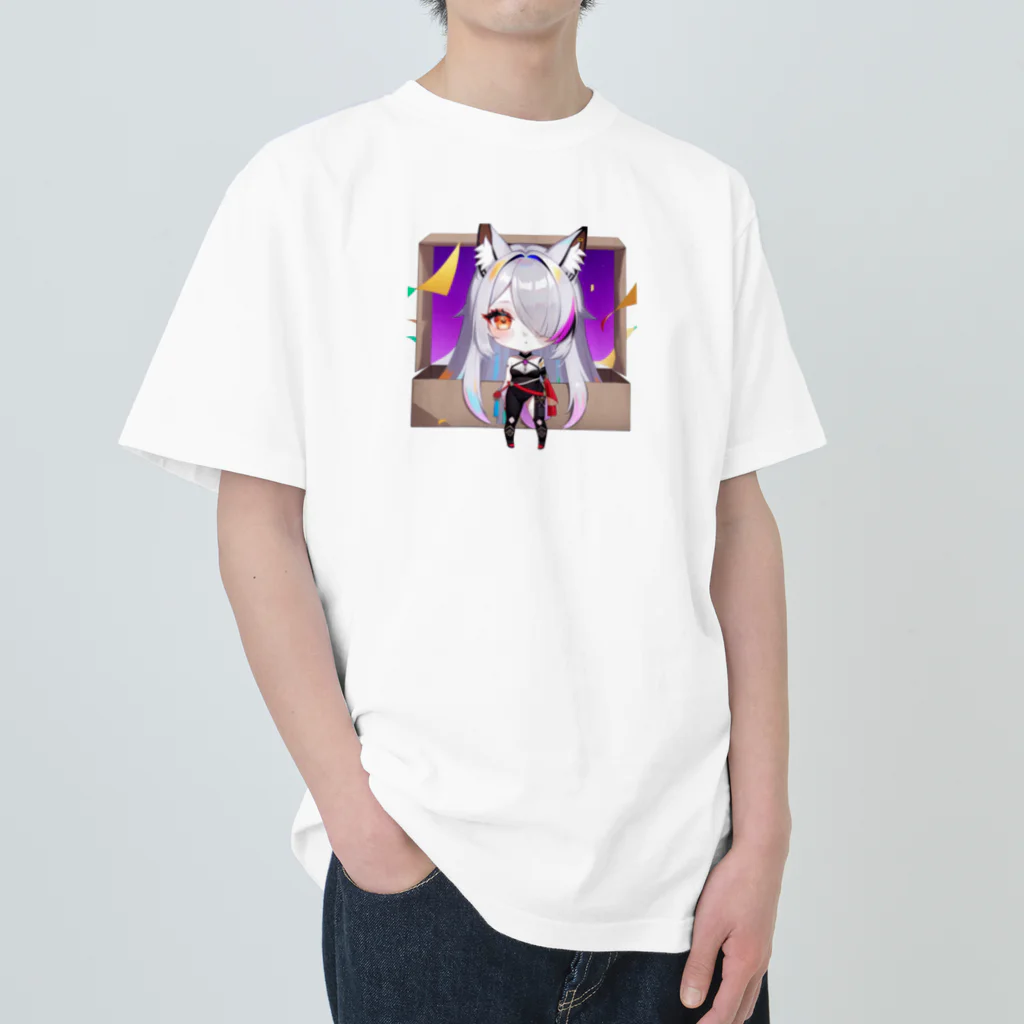 momonekokoの獣耳の女の子 Heavyweight T-Shirt