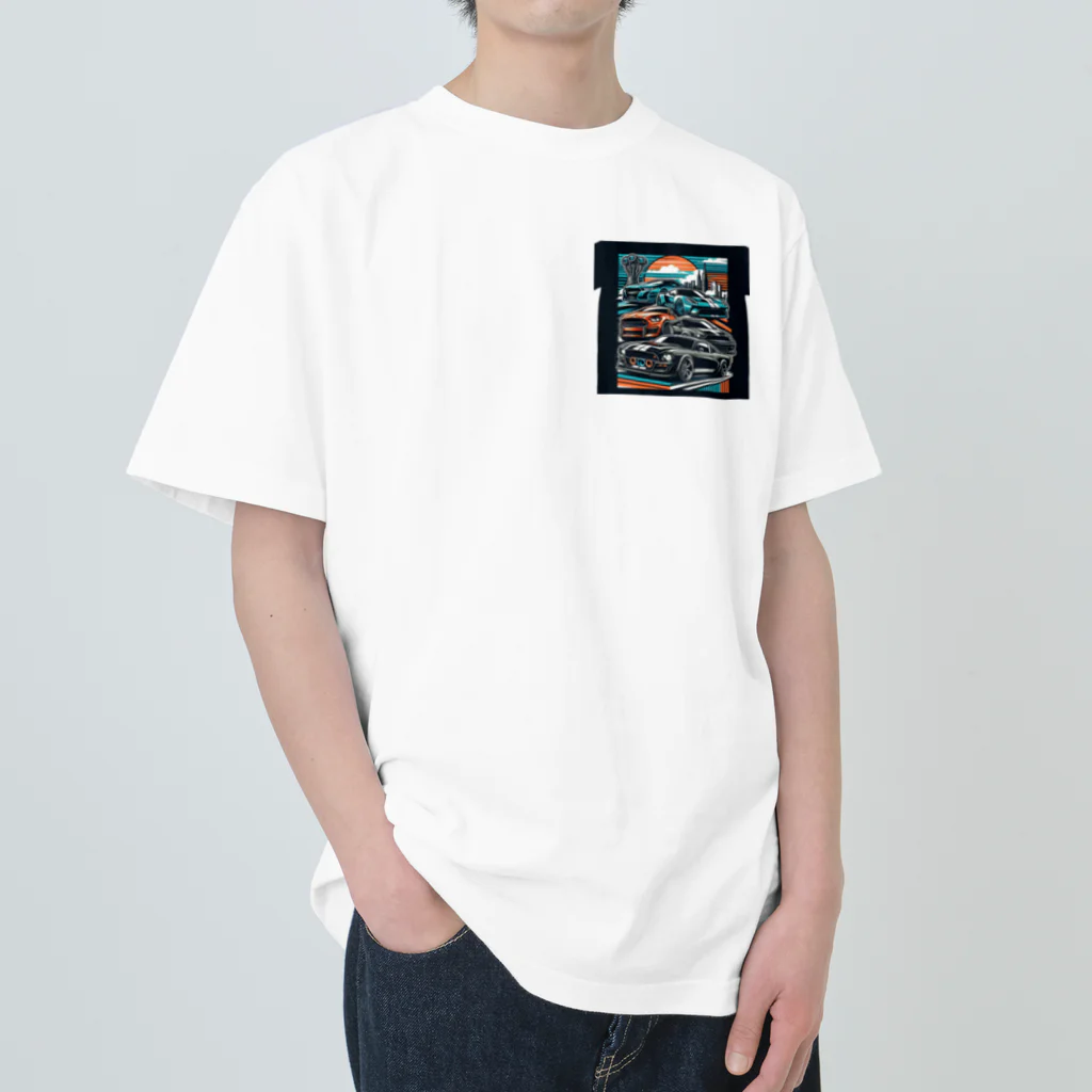 ZENREIアメカジのみんな大好きスポーツカー Heavyweight T-Shirt