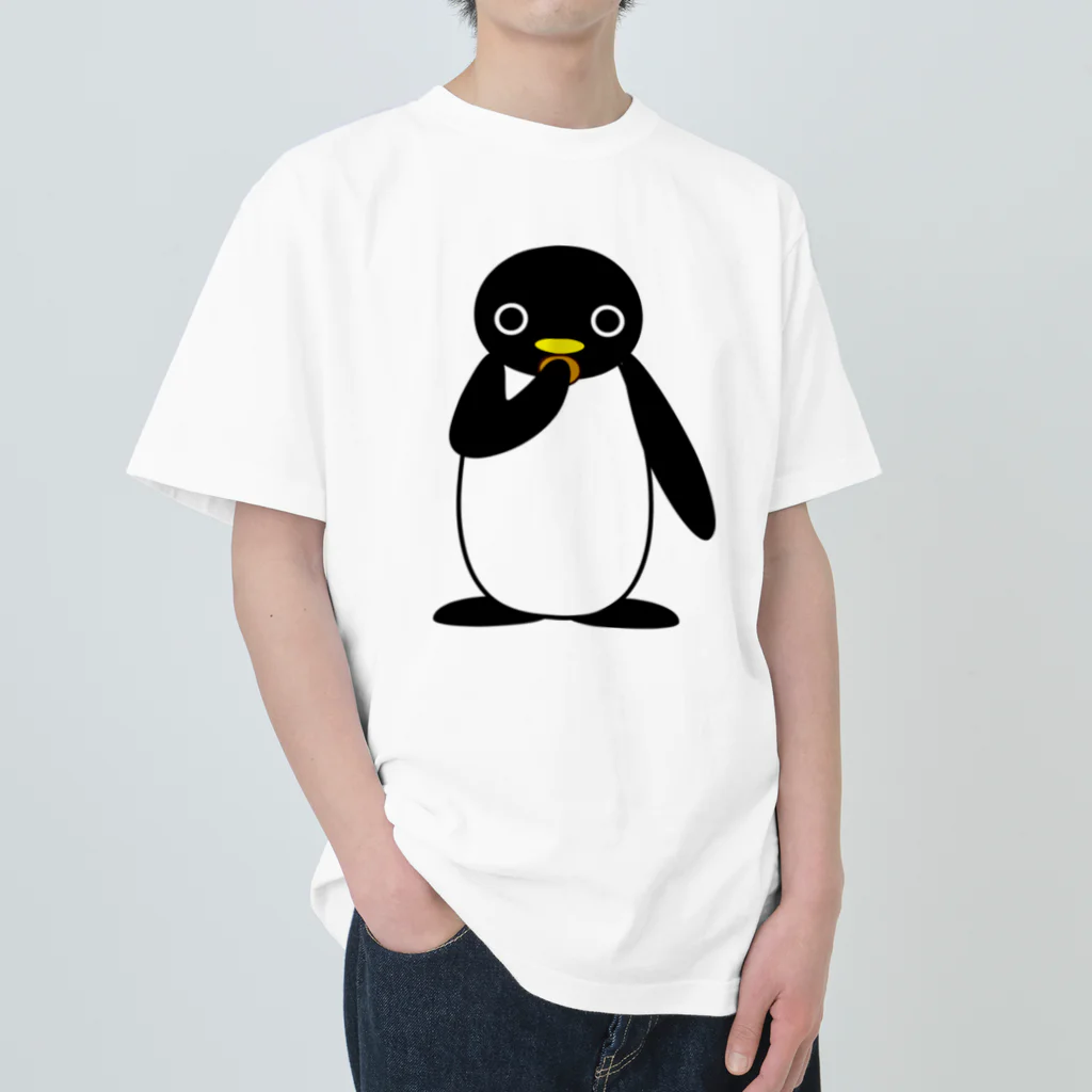 みすづの食いしん坊なペンギン Heavyweight T-Shirt