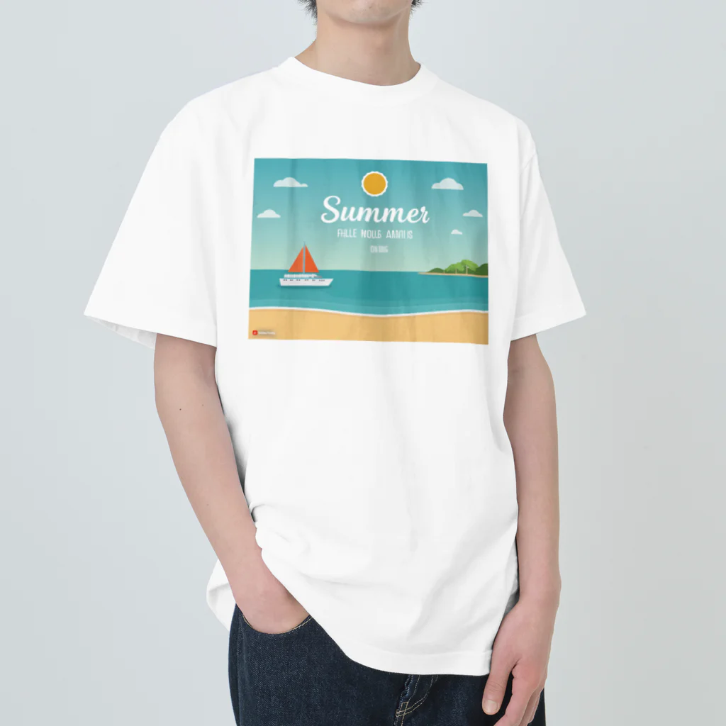 山田綾の夏！Summer！ Heavyweight T-Shirt