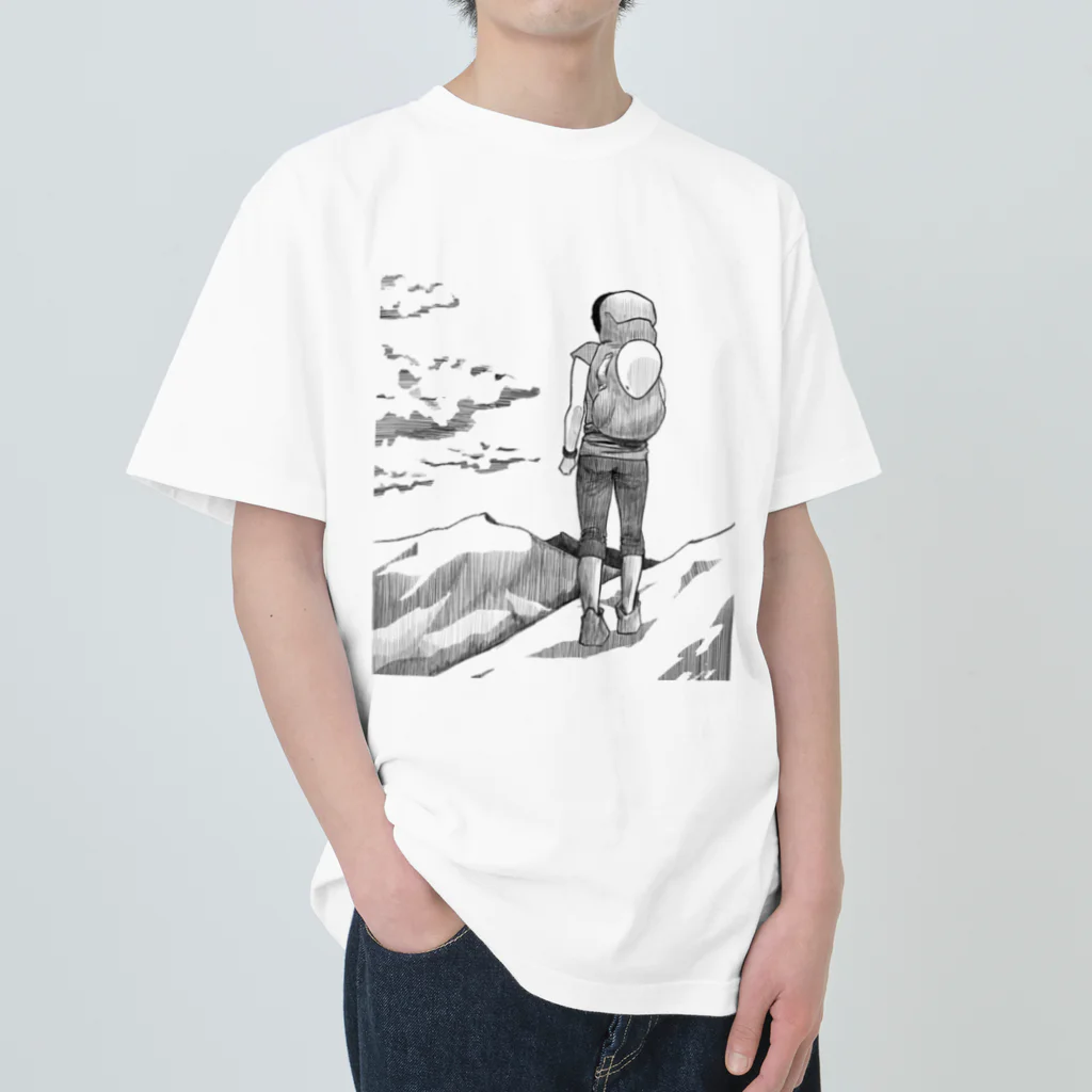 ONPu.ARTのそこに山があるから Heavyweight T-Shirt