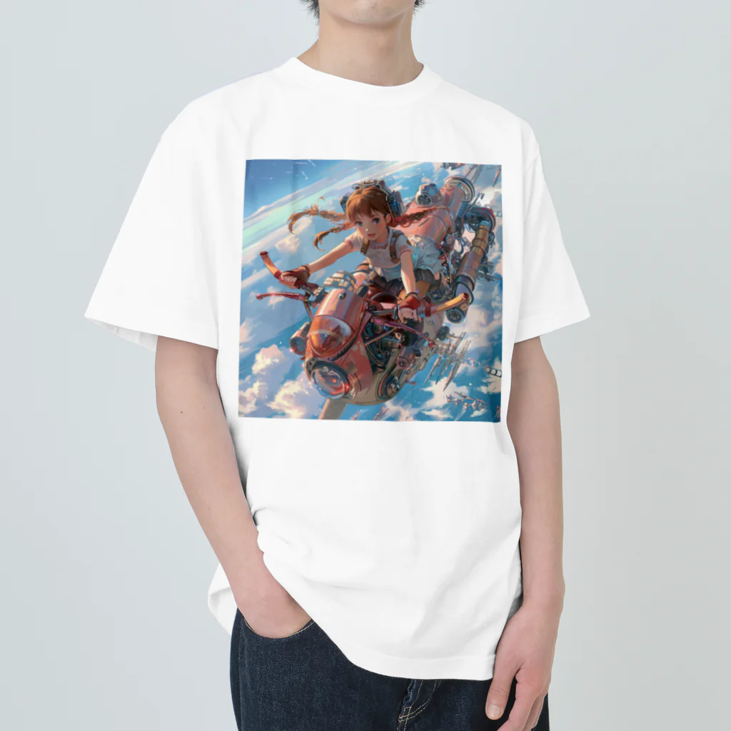 AQUAMETAVERSEのフライングバイク　Tomoe bb 2712 Heavyweight T-Shirt