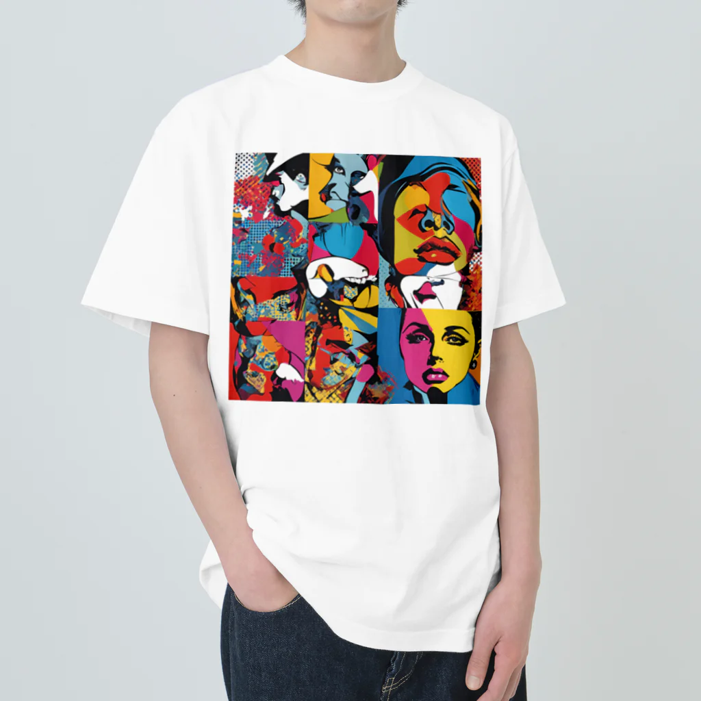 8890のポップアート Heavyweight T-Shirt