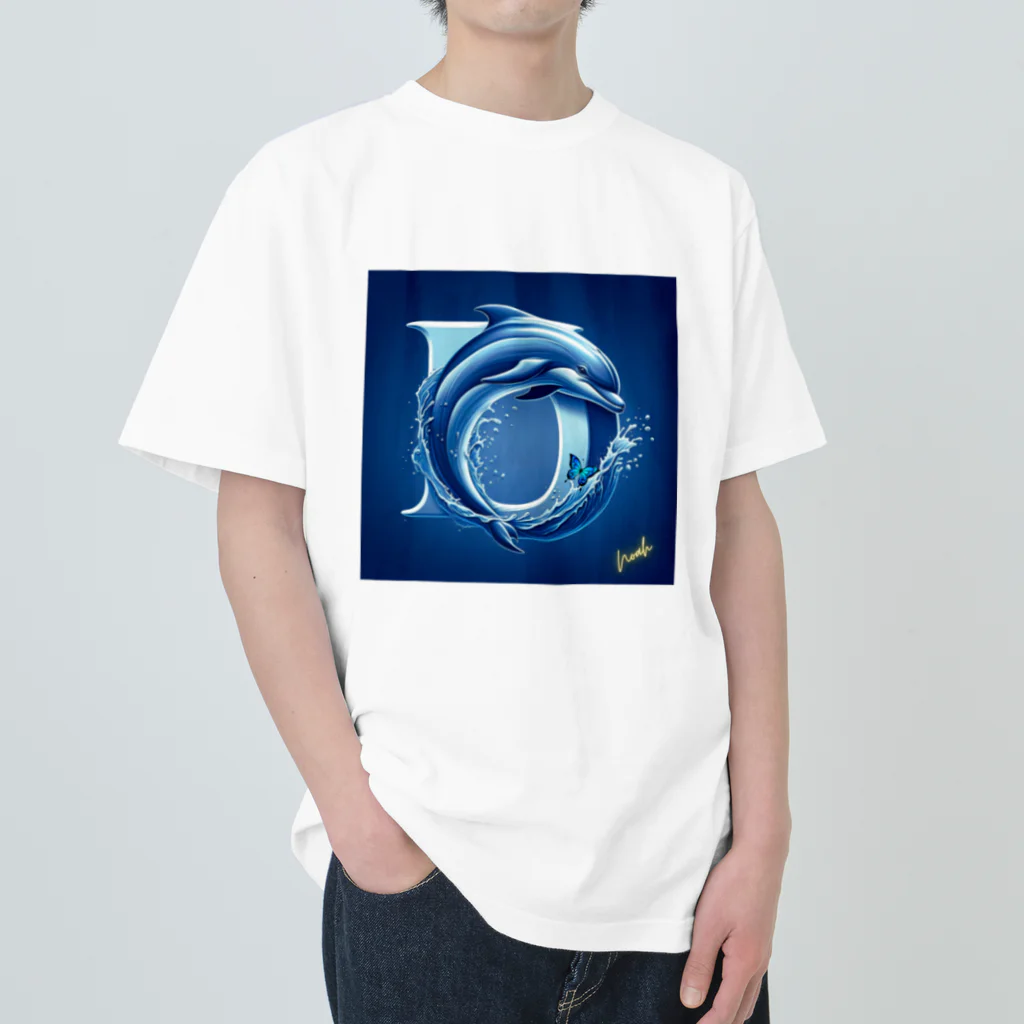 NaturalCanvasのDolphin Heavyweight T-Shirt