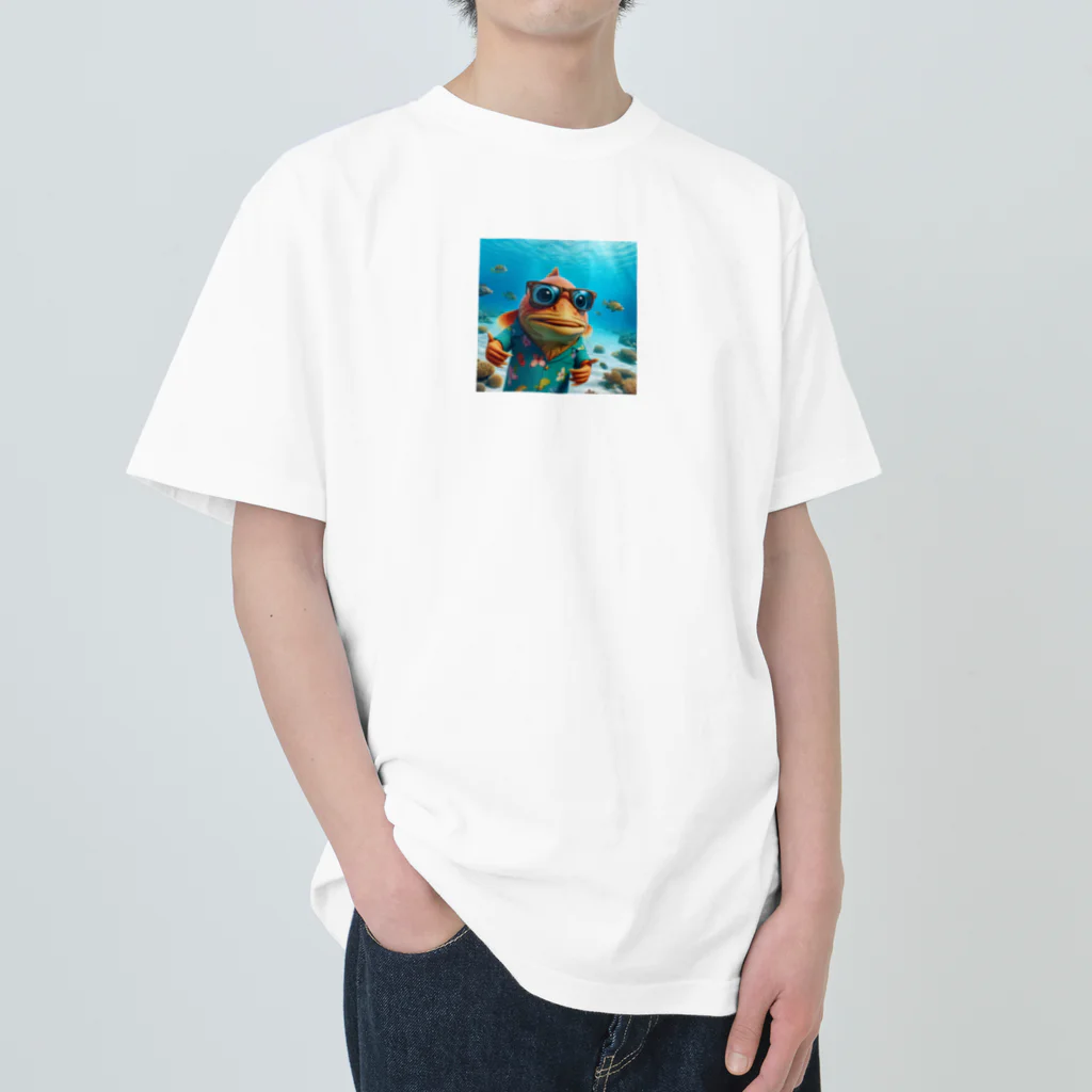 sho24の魚おじさん ヘビーウェイトTシャツ