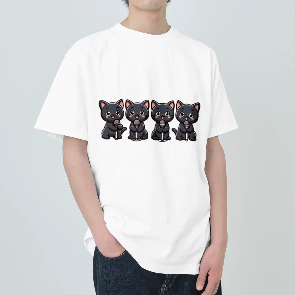 チェリモヤのねこコーラス 02 Heavyweight T-Shirt