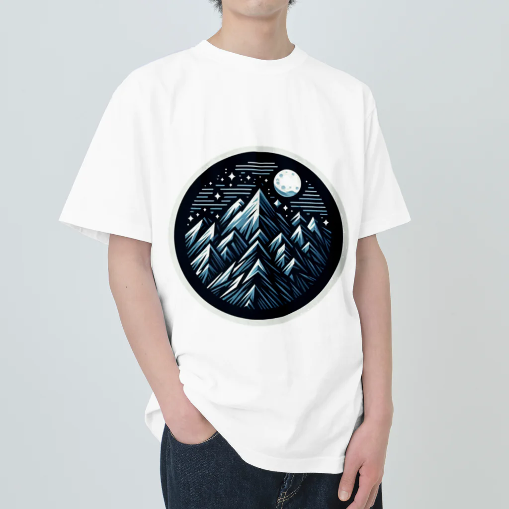 psychedelic mountainのmountain ヘビーウェイトTシャツ