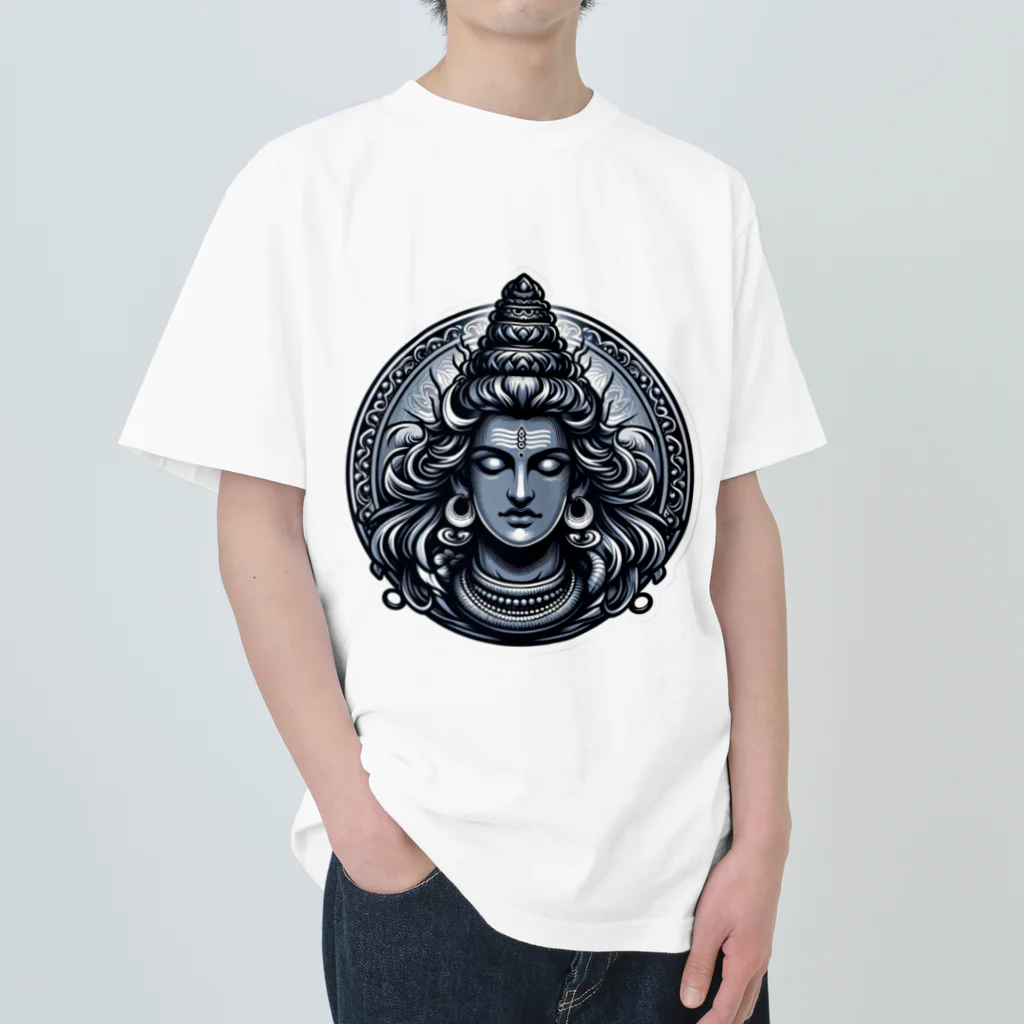 psychedelic mountainのshiva  Heavyweight T-Shirt