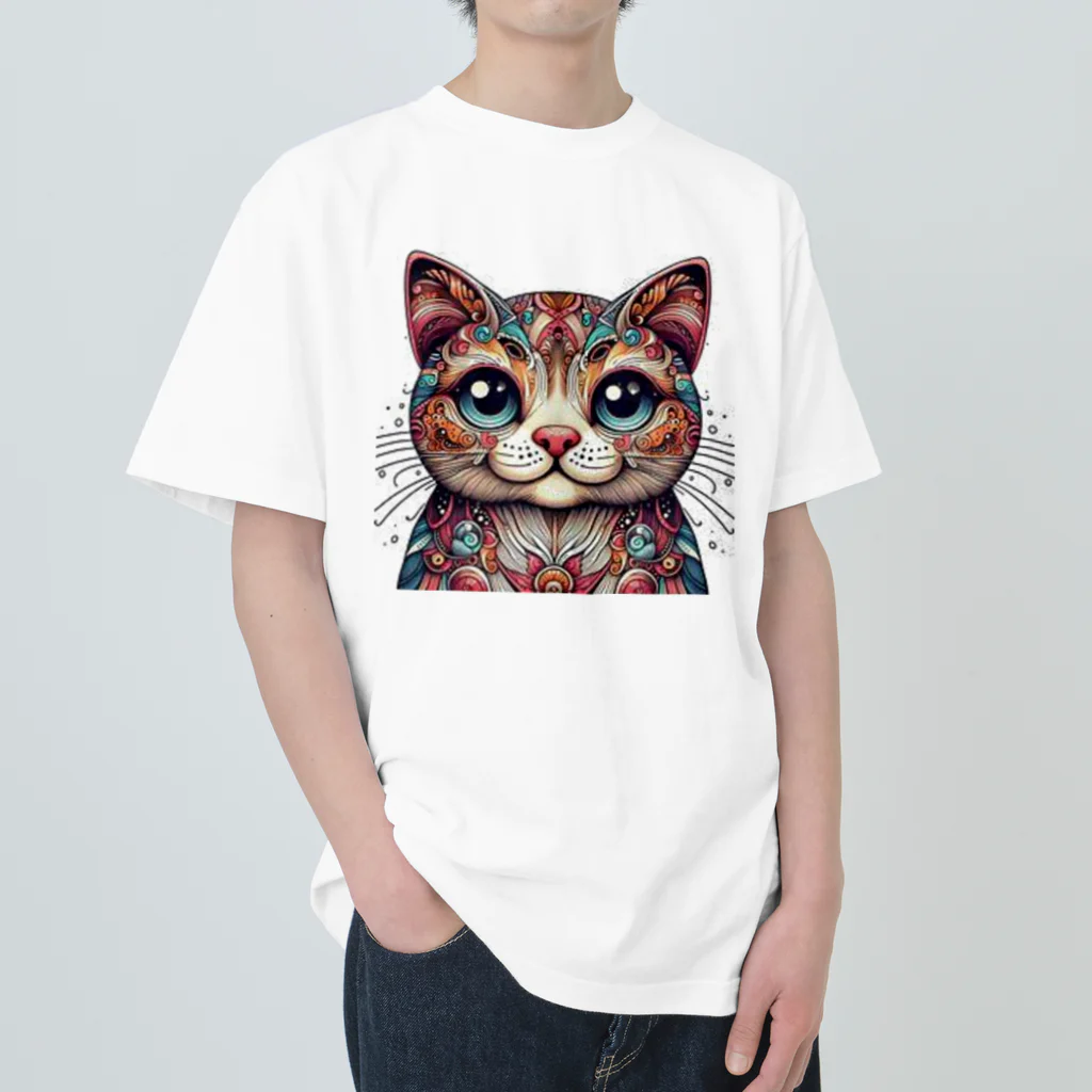 キャットパラダイス☆彡の未来ねこちゃん ヘビーウェイトTシャツ