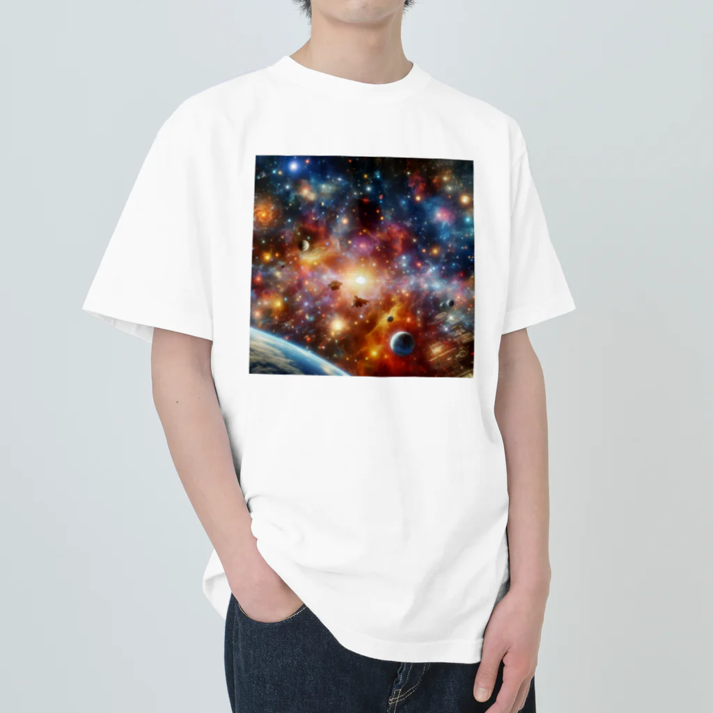 何でもありデザインの広大な宇宙 Heavyweight T-Shirt