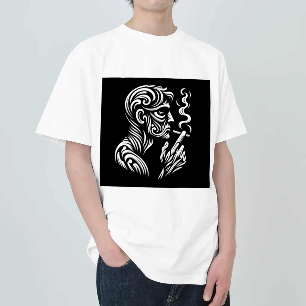 suke14のスモーク Heavyweight T-Shirt