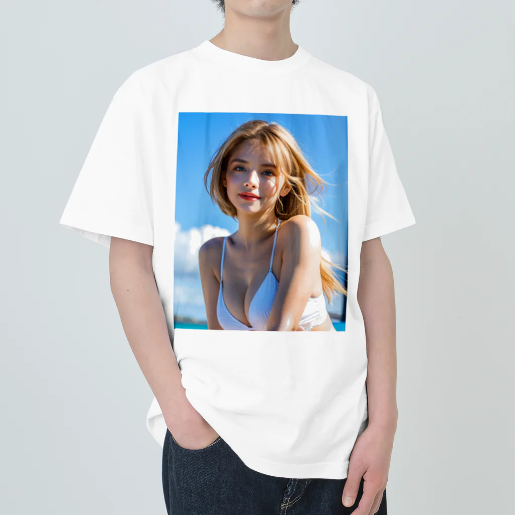 Ayumi_Mumeiの魅惑の白人美女アイリス Heavyweight T-Shirt