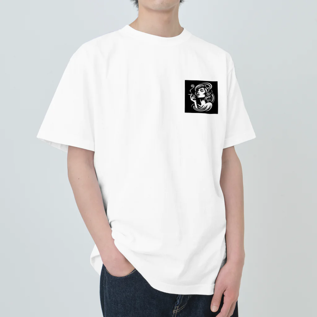 suke14のスモーク女子 Heavyweight T-Shirt