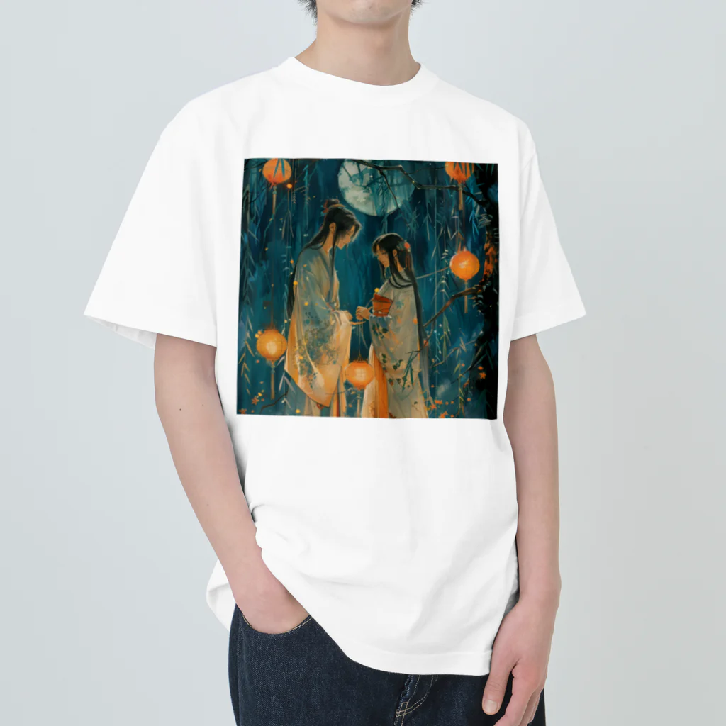 AQUAMETAVERSEの織姫と彦星・七夕祭り　Tomoe bb 2712 Heavyweight T-Shirt