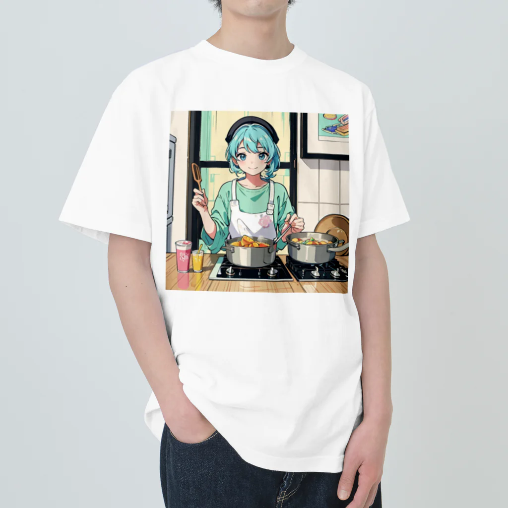 yozoraniyumeoの魔法料理研究家少女 Heavyweight T-Shirt