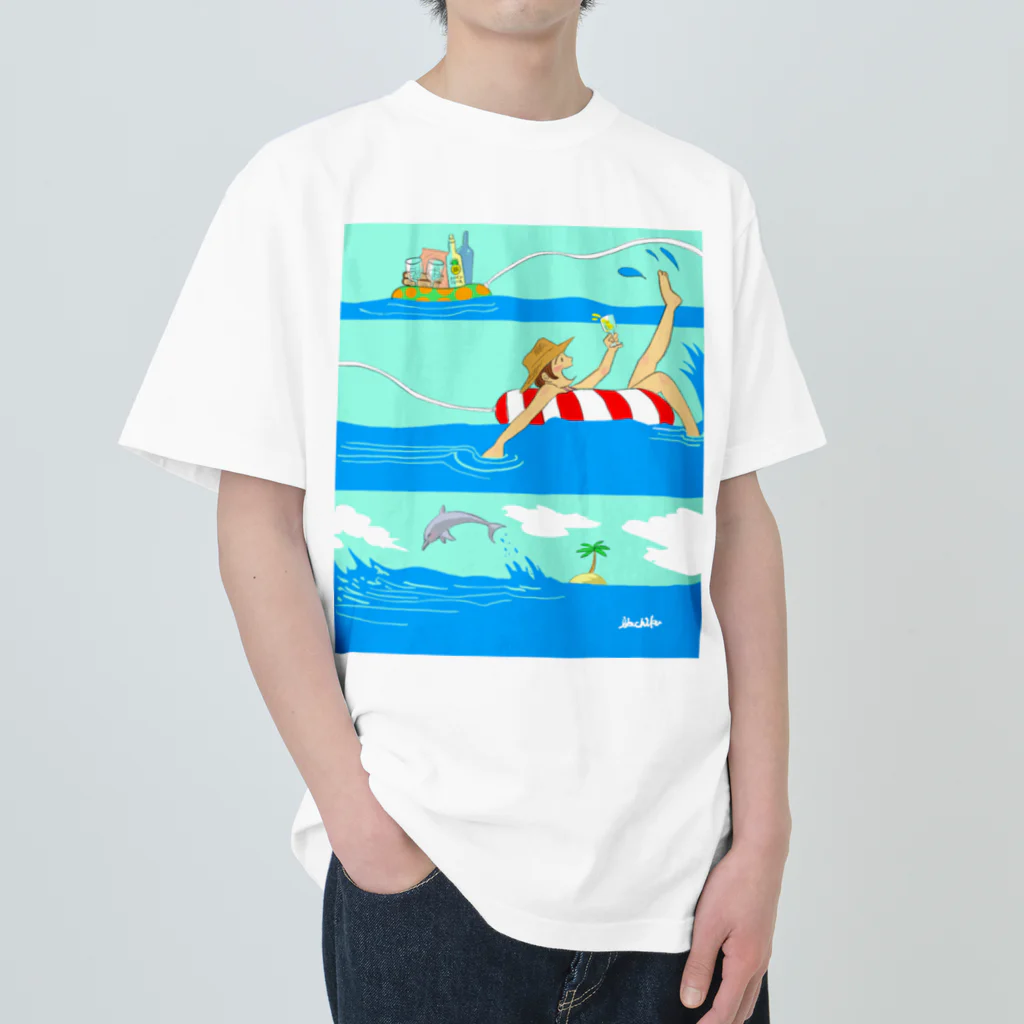 ikechikaてんの夏！今だけサマータイム ヘビーウェイトTシャツ