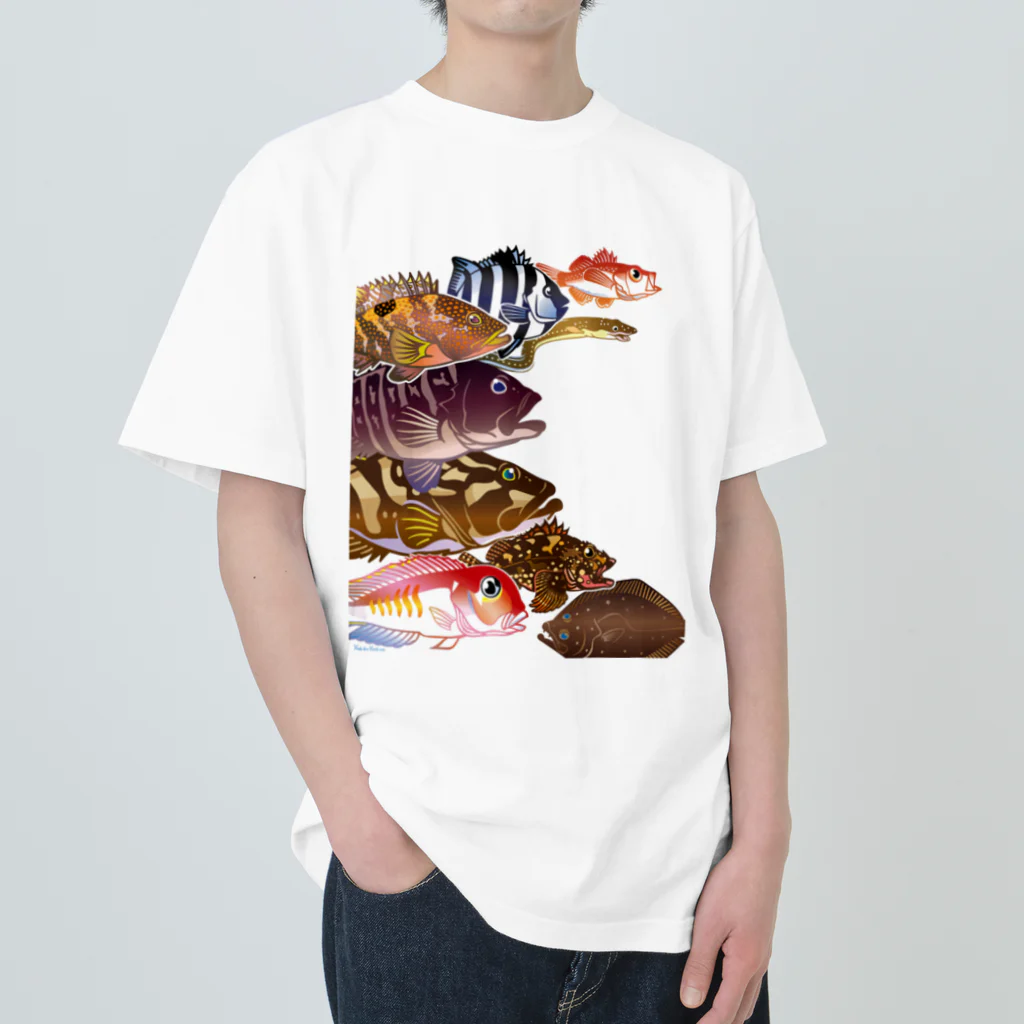 MUSEUM LAB SHOP MITのお魚をまとうTシャツ＊ソコモノ ヘビーウェイトTシャツ