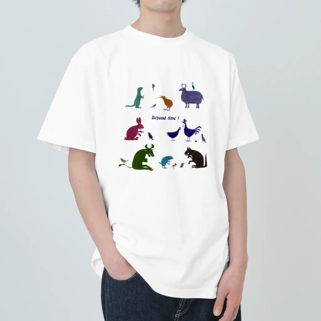 nachau7の動物たちからのメッセージ Heavyweight T-Shirt