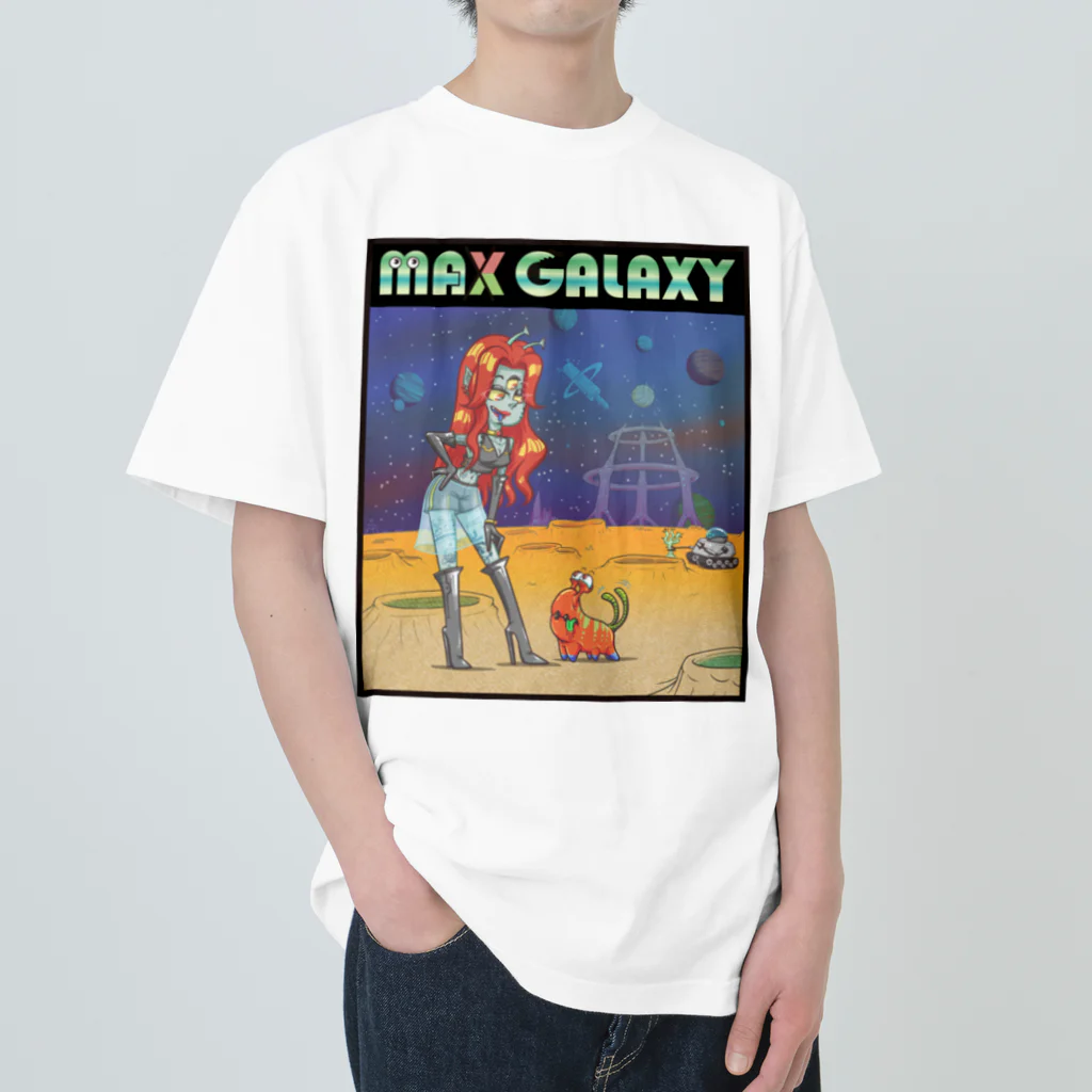 nidan-illustrationのMAX GALAXY Heavyweight T-Shirt