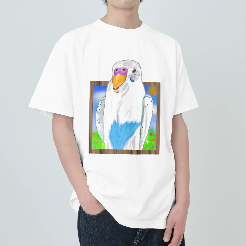 Lily bird（リリーバード）のどーん！とピーコちゃん① ヘビーウェイトTシャツ