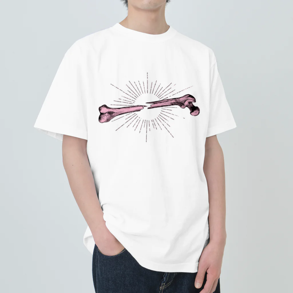 Yopioの大腿骨 PINKバージョン Heavyweight T-Shirt