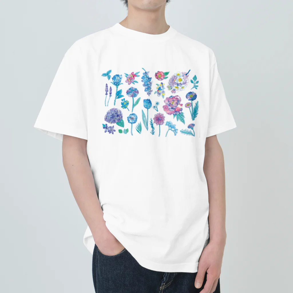 Coffret à bijouxの宇宙フラワーシリーズ Heavyweight T-Shirt