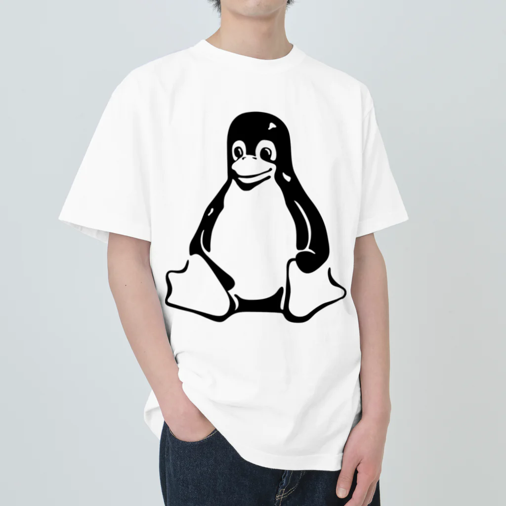 nishidemasamiのTuxくん ヘビーウェイトTシャツ