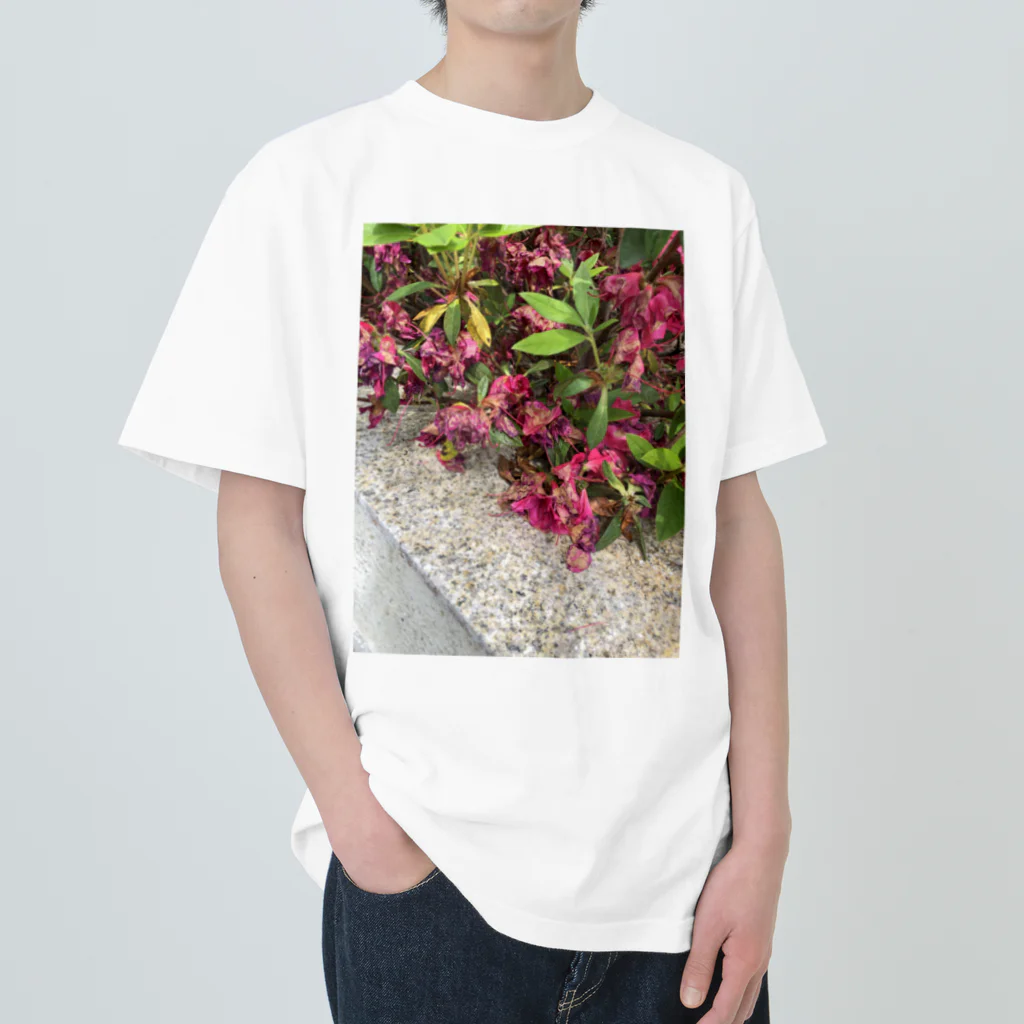 かわいいモルモットショップのドロドロのお花 Heavyweight T-Shirt