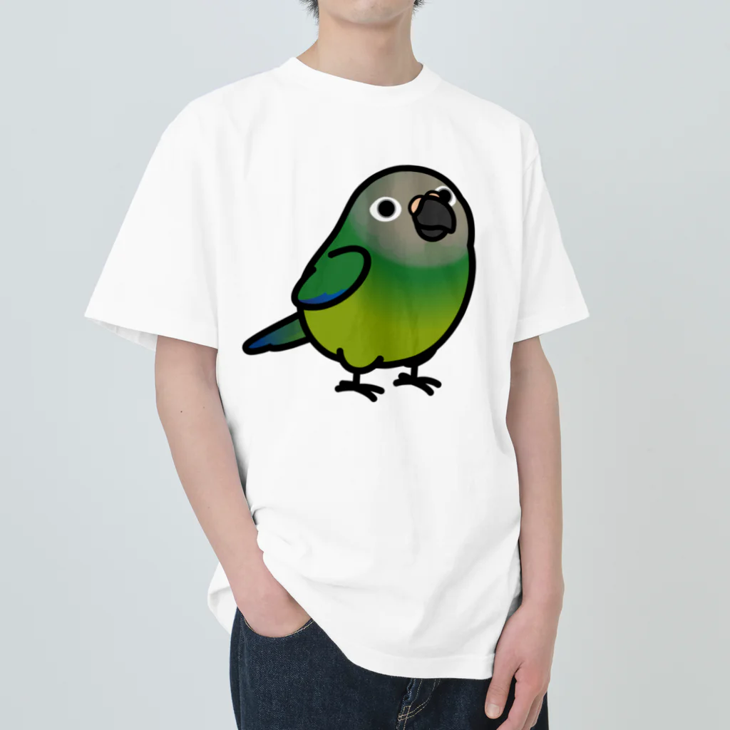 Cody the LovebirdのChubby Bird シモフリインコ Heavyweight T-Shirt