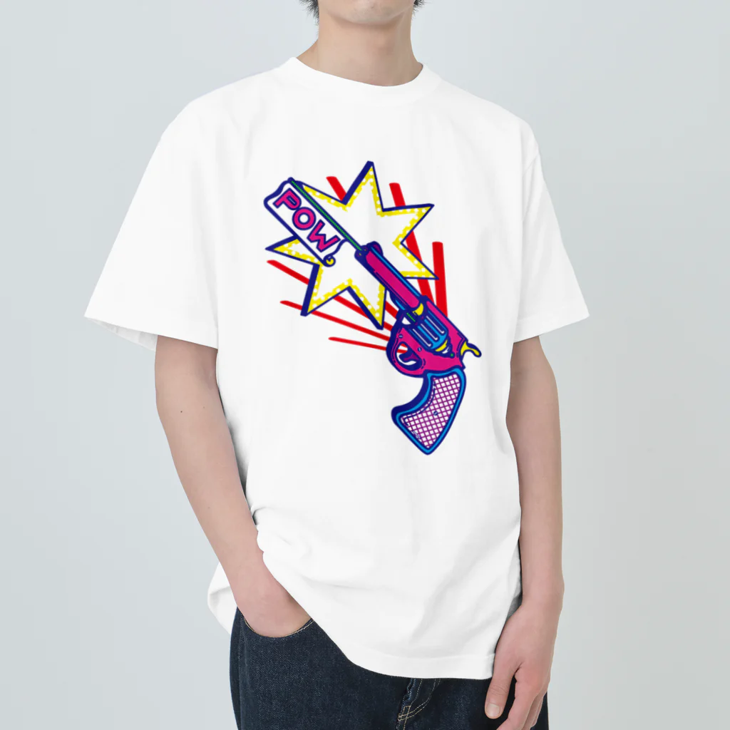 Cɐkeccooのおもちゃのピストル-カラフル Heavyweight T-Shirt