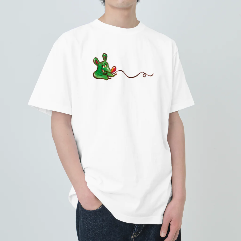 カタオカナオのみどりねずみくん ヘビーウェイトTシャツ