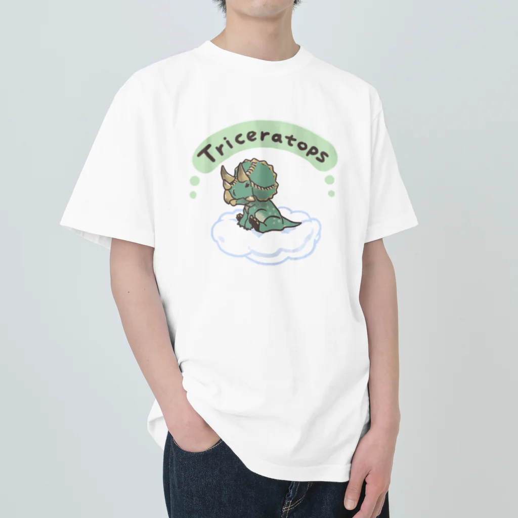 segasworksのふわふわトリケラトプス ヘビーウェイトTシャツ