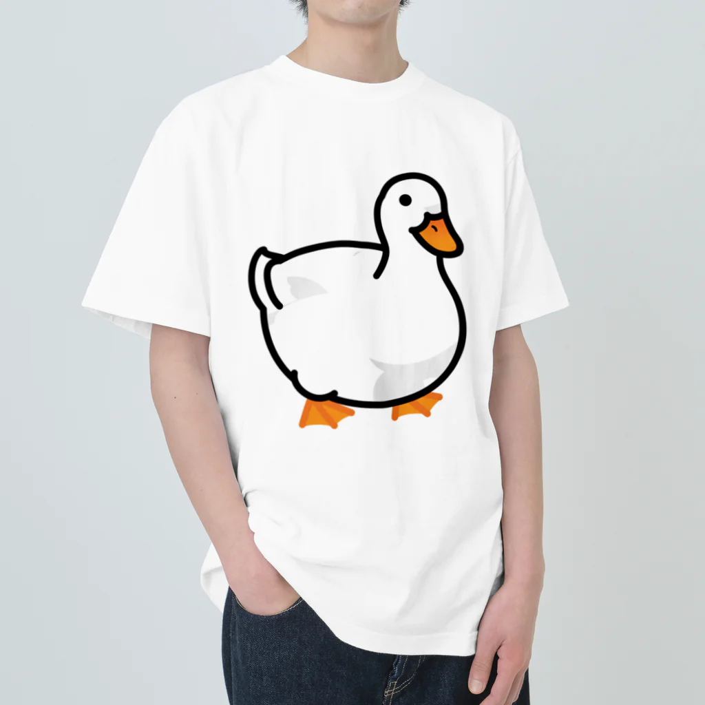 Cody the LovebirdのChubby Bird アヒル ヘビーウェイトTシャツ