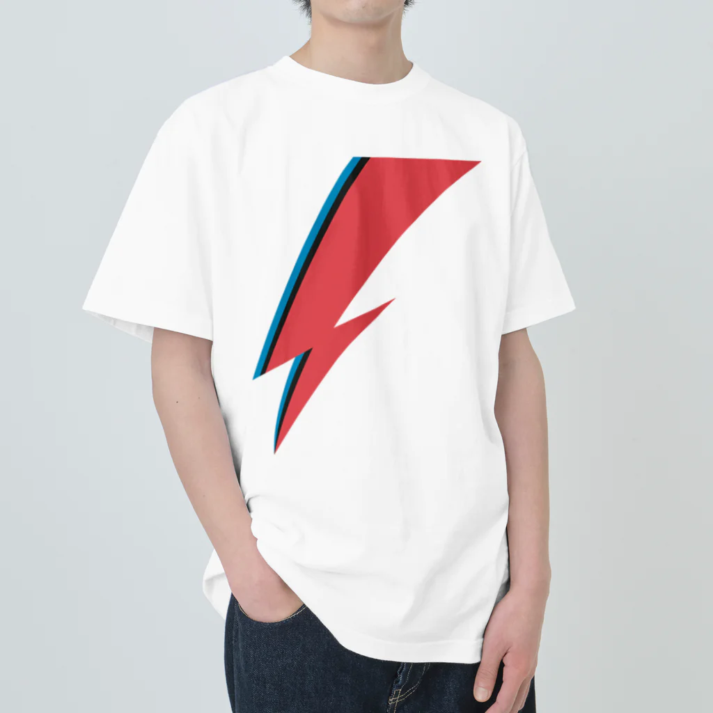 DRIPPEDのLIGHTNING BOLT -GLAM ROCK MAKE UP- ヘビーウェイトTシャツ