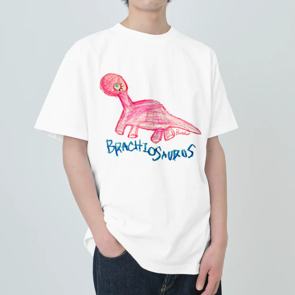 BenizakeのBrachiosaurus ヘビーウェイトTシャツ