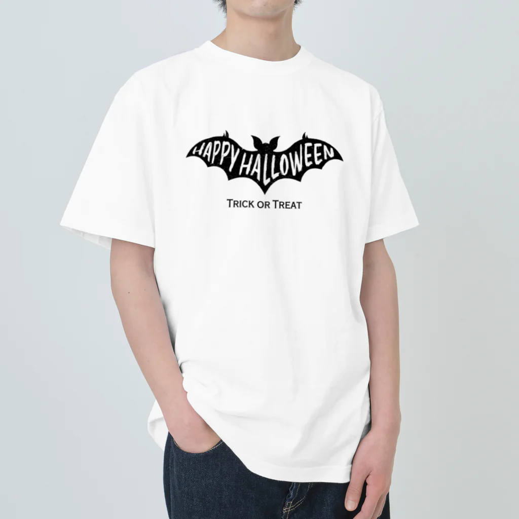 【NEW】ワンポイントTシャツ800円引きセール開催中！！！★kg_shopのHAPPY HALLOWEEN -Vintage- ヘビーウェイトTシャツ
