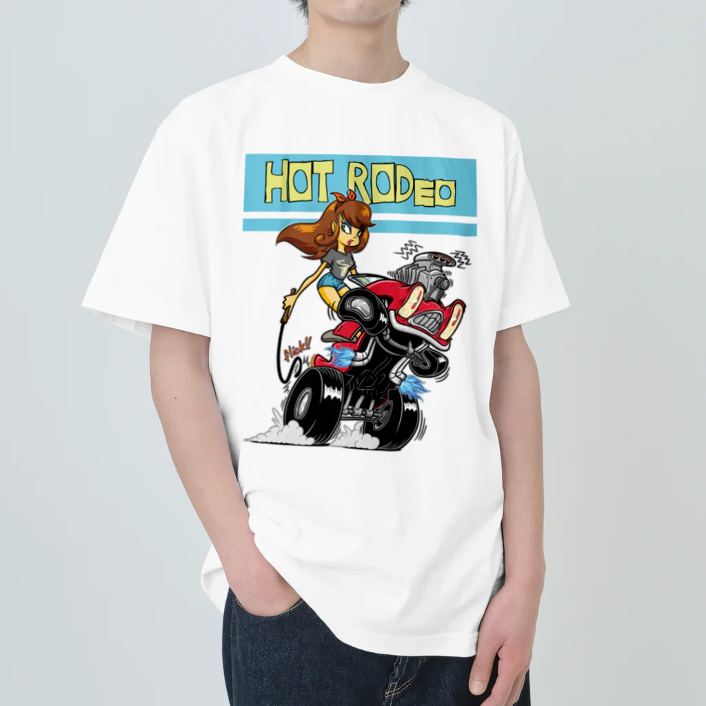 nidan-illustrationの“HOT RODeo” Heavyweight T-Shirt