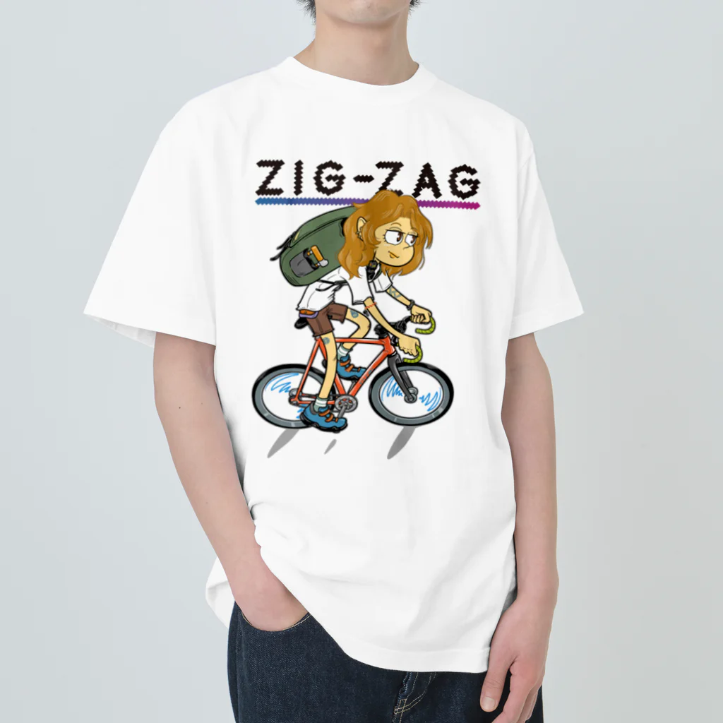 nidan-illustrationの“ZIG-ZAG” 2 ヘビーウェイトTシャツ