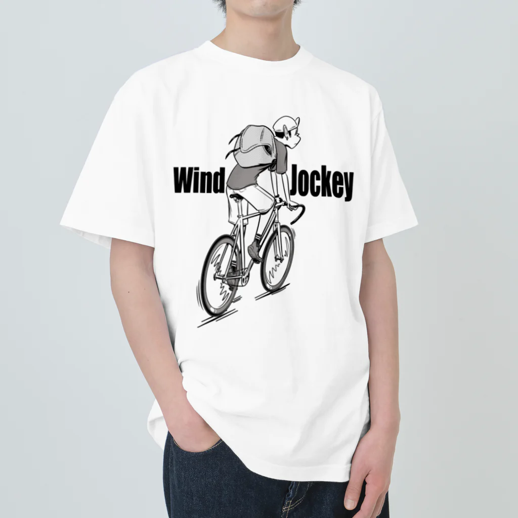 nidan-illustrationの"Wind Jockey" ヘビーウェイトTシャツ