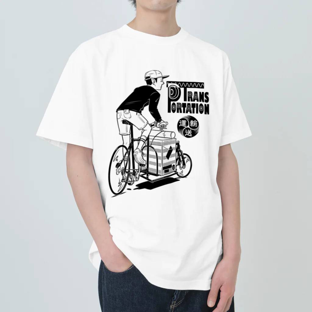 nidan-illustrationの"TRANSPORTATION" ヘビーウェイトTシャツ