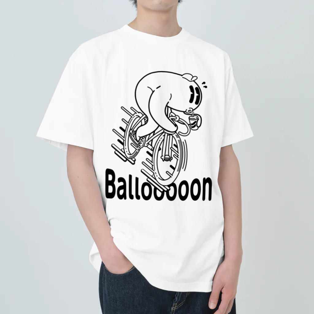 nidan-illustrationの"Ballooooon" #1 ヘビーウェイトTシャツ