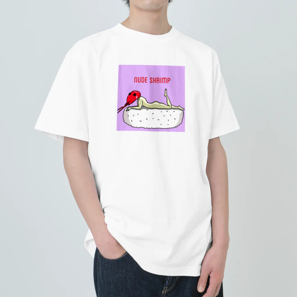 human cookのnude shrimp ヘビーウェイトTシャツ