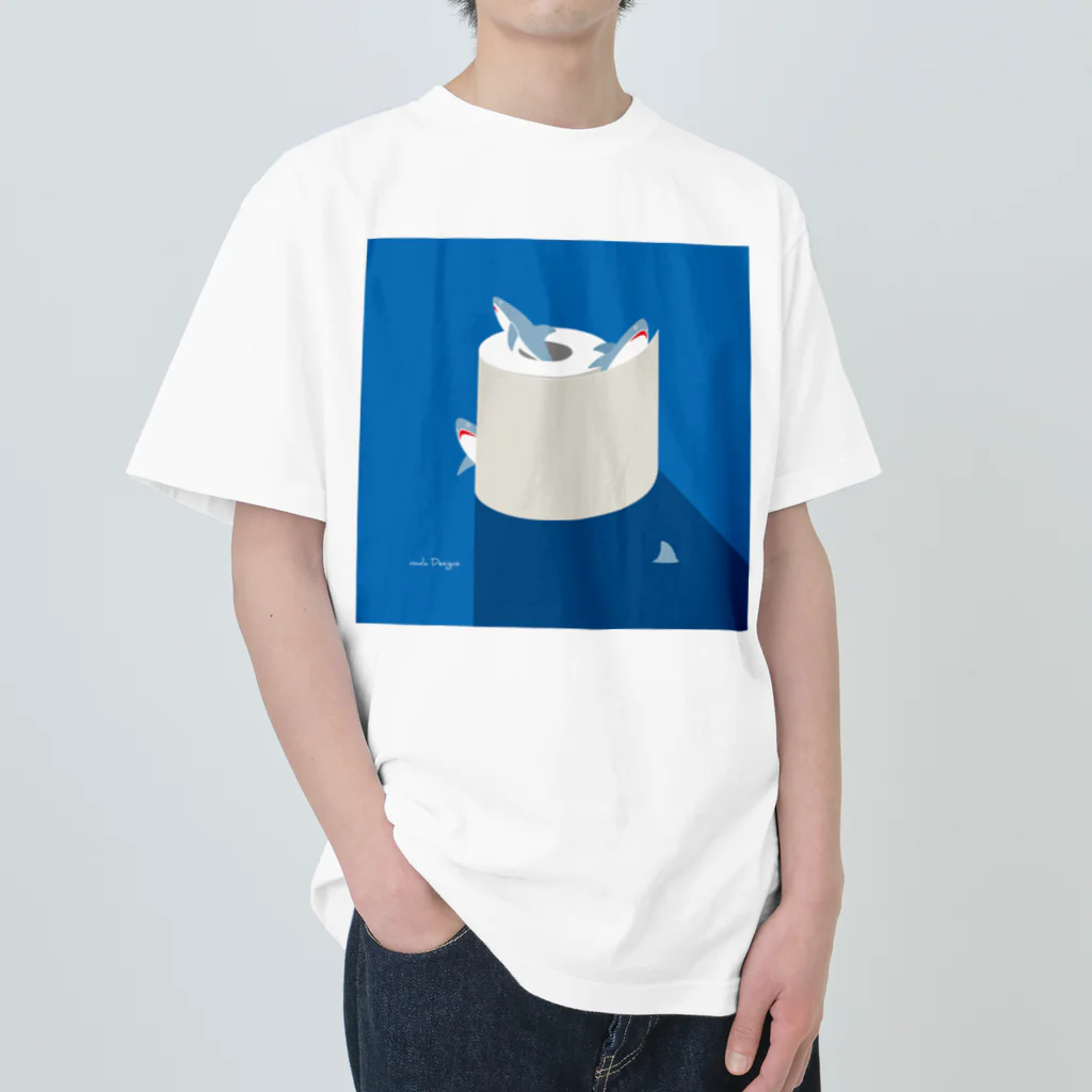 さかたようこ / サメ画家の夜のSAME Paper ヘビーウェイトTシャツ